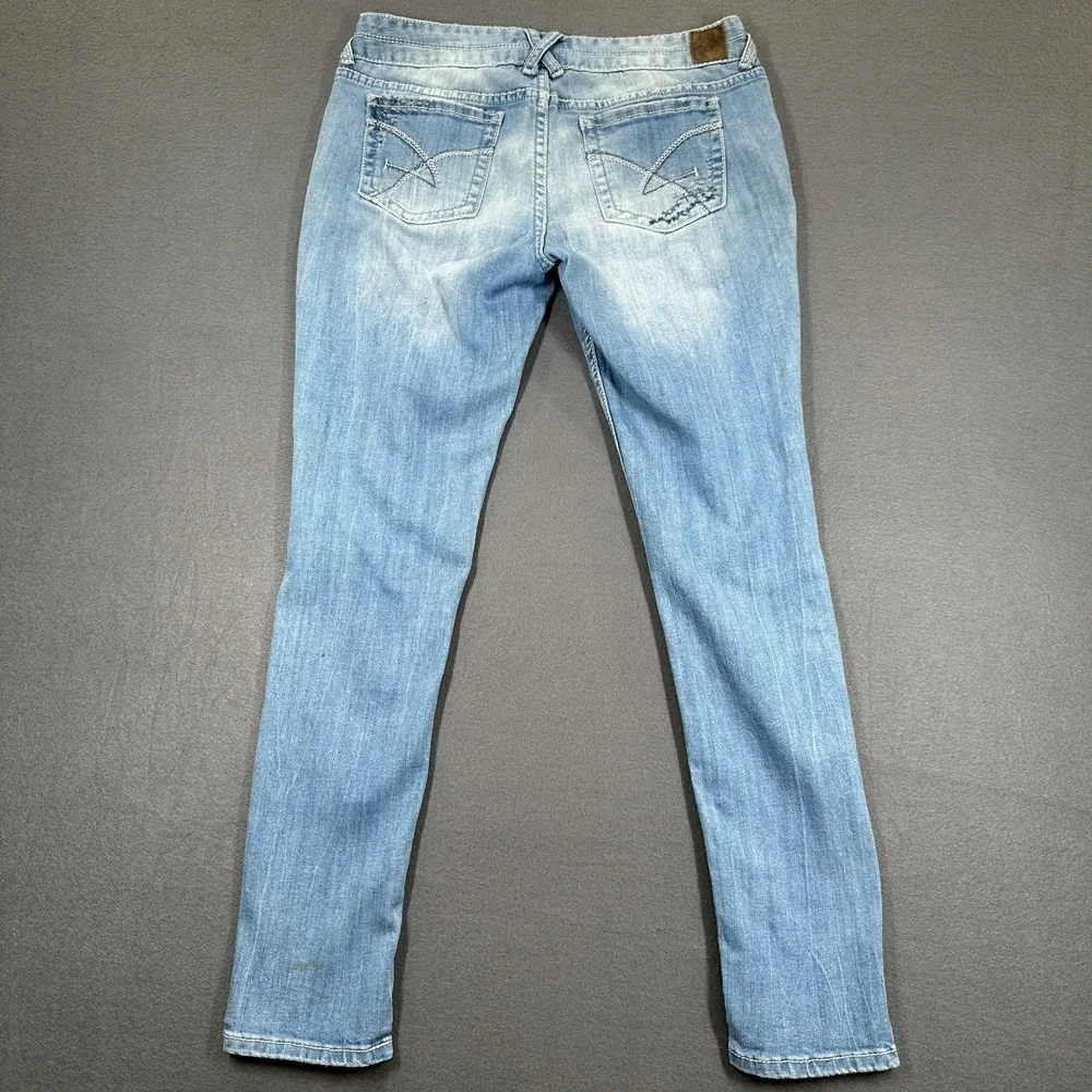 Amethyst Jeans Girls 9R Blue Mona Be Beautiful Denim Distressed Skinny Grunge‎